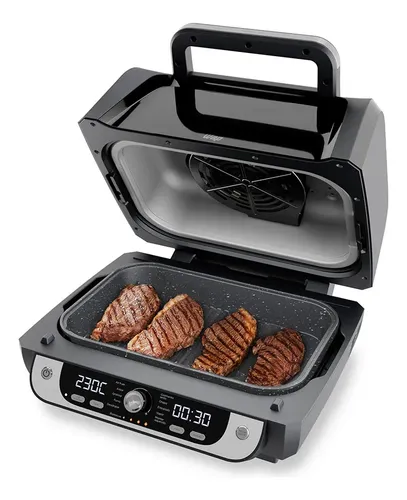Fritadeira Elétrica Air Fryer WAP Barbecue 12 em 1 com Painel Digital 10L Preto e Cinza