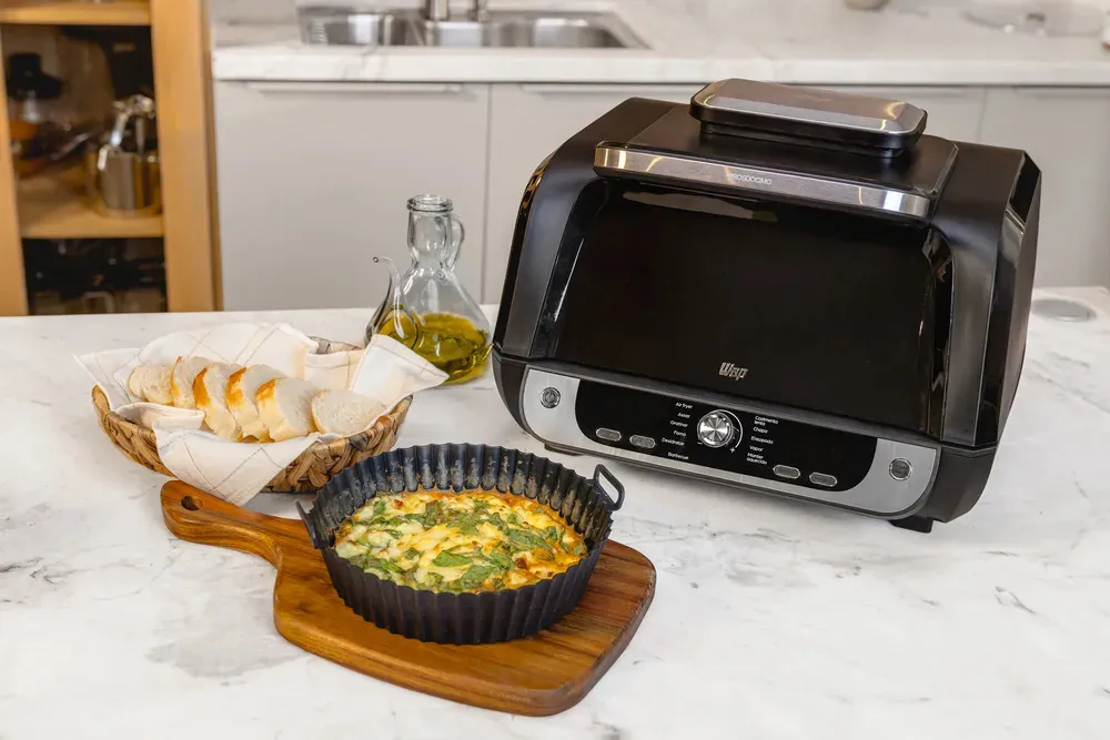 Fritadeira Elétrica Air Fryer WAP Barbecue 12 em 1 com Painel Digital 10L Preto e Cinza - 9